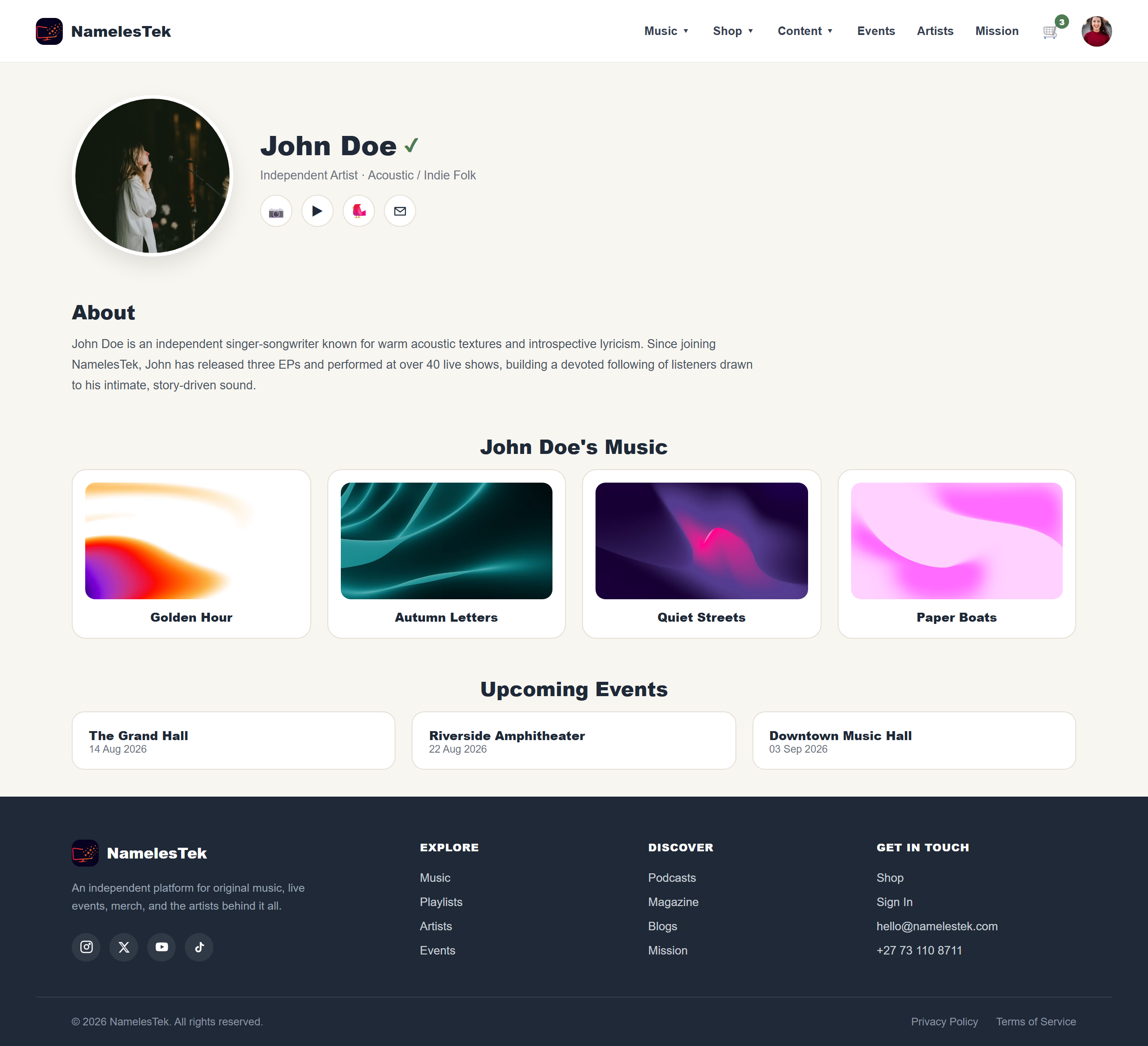 Artist profile