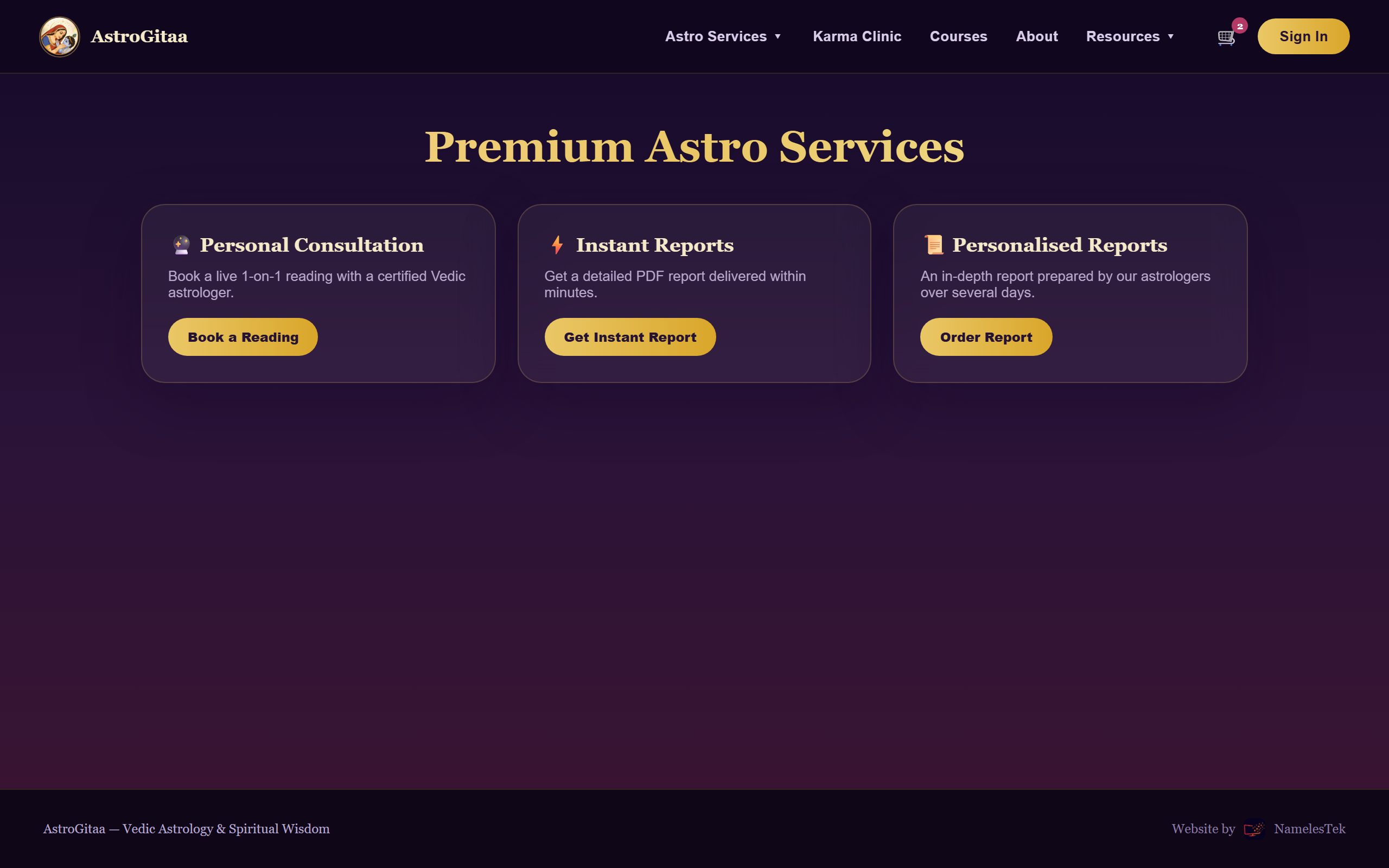 Astrology service marketplace